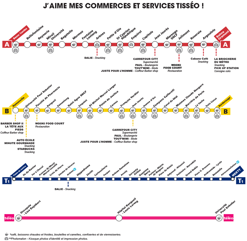 Commerces et services Tisséo