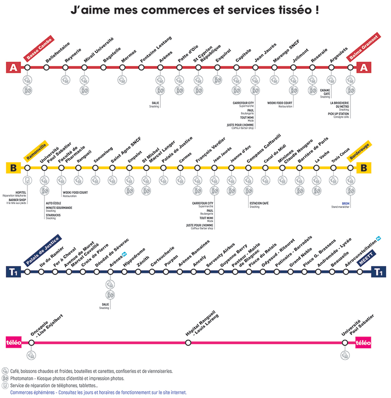 Commerces et services Tisséo