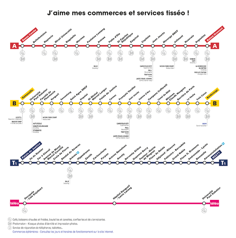 Commerces et services Tisséo